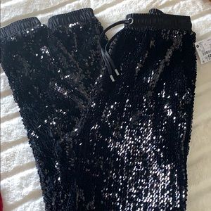 Sequined joggers